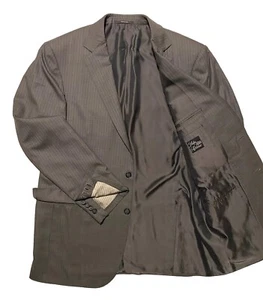 Ermenegildo Zegna Trofeo 600 FitRom Surgeon Men Suit Jacket Blazer Wool Silk 44R - Picture 1 of 20