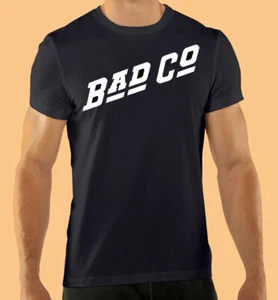 T-shirt nera, concerto, musica, band, vintage Bad Company, rock classico anni 70 - Foto 1 di 2