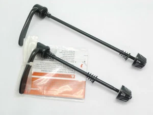 Shimano Entry Level Bicycle F&R Skewers / Quick Release (Front & Rear) Black - Picture 1 of 4