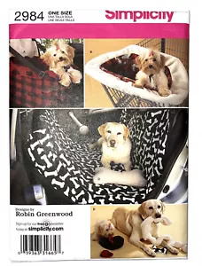 ACCESORIOS DE VIAJE PARA PERROS Patrón de costura simplicidad 2984 - Imagen 1 de 4