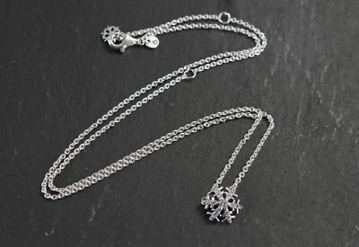 Pandora Funkelnde Schneeflocke Cluster Halskette 925 Silber 392371C01-45 V3-45SF - Bild 1 von 4
