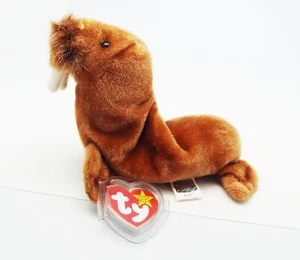 DE COLECCIÓN TY BEANIE BABY BABY ORIGINAL PAUL THE WALRUS 1999 PE ERRORES RETIRADO NUEVO - Imagen 1 de 7