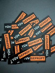 Aufkleber Sticker TÜV GEPRÜFT 100 Stück - Bild 1 von 1