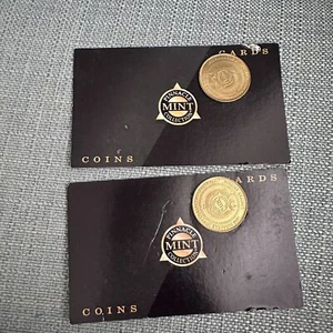 Set Of 2 1998 Pinnacle Mint Baseball Hobby Coins - Picture 1 of 2