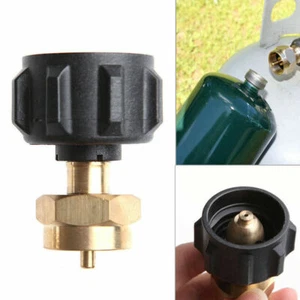 Propane Refill Adapter LP Gas 1 Lb Cylinder Tank Coupler For One Pound Brass ZAE - Picture 1 of 10