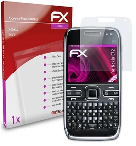atFoliX Glass Protective Film for Nokia E72 Glass Protector 9H Hybrid-Glass - Picture 1 of 8