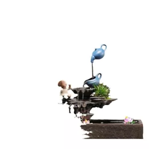 Hängetopf Fließendes Wasser Ornament Aquarium zirkuliert um Reichtum anzuziehen - Bild 1 von 33