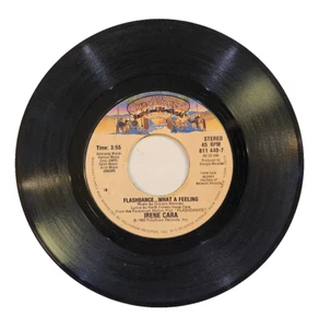 Irene Cara Flashdance What A Feeling 7" Vinyl Record 1983 811 440-7 DUSTIES - Imagen 1 de 2