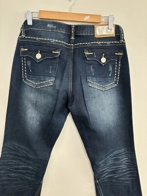 Virgin Only low waist Y2K flare jeans dark Wash size 13 - Image 1 of 4