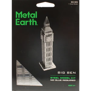 Fascinations Metal Earth London BIG BEN Torre dell'Orologio 3D Acciaio Puzzle Model Kit - Foto 1 di 6