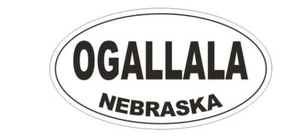 Ogallala Nebraska Autoaufkleber oder Helmaufkleber D5359 oval - Bild 1 von 1