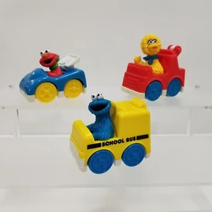 Tyco: lotto veicoli Sesame Street Playtime 1993 - Big Bird, Elmo e Cookie Monster - Foto 1 di 14