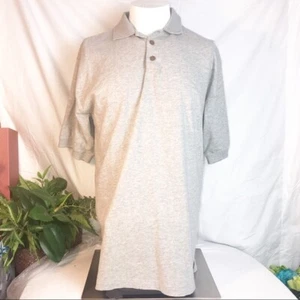 Tommy Bahama men's Medium POLO light gray cotton shirt - Picture 1 of 8