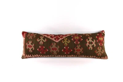 12x36 Ethnic Rug Pillow Decorative Vintage Faded Carpet Boho Cushion Cover 4128 - Image 1 of 4