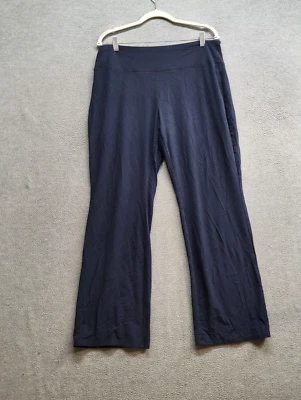 J Jill Women Activewear Pants Large Blue Wearever Barely Bootcut Smooth Fit - Image 1 of 4