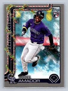 2025 Topps Holiday Baseball -  Adael Amador #H42 Silver Glitter(RC) - Picture 1 of 2