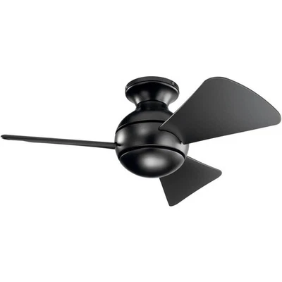 Kichler Lighting 330150SBK Sola 34 inch Satin Black Ceiling Fan - Image 1 of 4