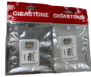 Gigastone 128GB Micro SD Card, 2Pack, 4K UHD Video, Switch Compatible Gaming new - Picture 1 of 2