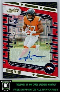 2024 Panini Firma Assoluta Esordienti Quadrati Rossi Audric Estime #193 Denver - Foto 1 di 2