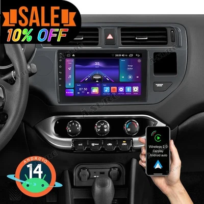 Autoradio Für Kia Rio III UB 2012-2014 2+64G Android 14 GPS Navi CarPlay SWC FM - Bild 1 von 4