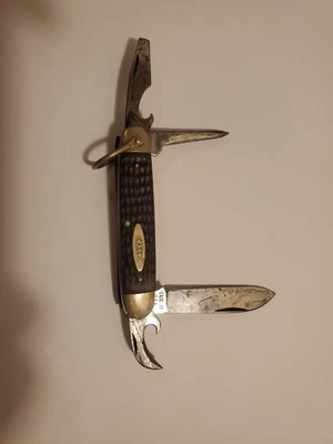 Case XX U.s.a. 6 Dot 640045R Scout Knife Bone Handle 1974 - Image 1 of 4