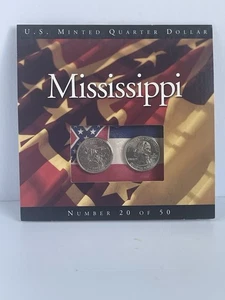 2002 Mississippi State Quarters US Mint Uncirculated Number 20 Of 50 - Picture 1 of 3