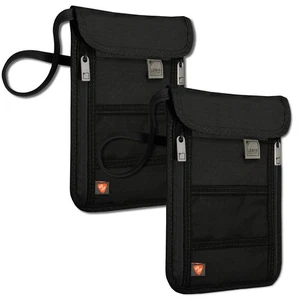 RFID Blocking Stash Neck Wallet, Travel Pouch + Passport Holder for Women & M... - Picture 1 of 8