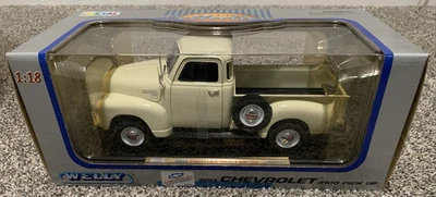 Welly Diecast Cars 1:18 1953 Chevrolet Chevy 3100 White Pickup Truck Scale Metal - Image 1 of 4
