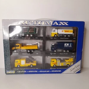Automaxx Joy City Die-Cast Metal Trucks Box Shell Road Tanker Heavy Maitenance - Picture 1 of 18