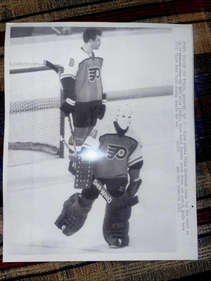 1985 PELLE LINDBEEGH НХЛ ХОККЕЙ LASERPHOTO STANLEY КУБОК ФИНАЛ ВРАТАРЬ МАСКА AHL - Изображение 1 из 4