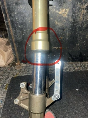 Horquillas delanteras Kawasaki z1000 abrazaderas triples para 2003-2006  Foto 1 de 4