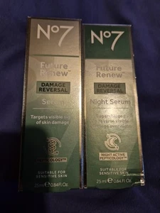 No7 Future Renew Damage Reversal Day +Night Serum.25ml - Picture 1 of 2