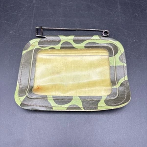 Vintage Camouflage Plastic/Canvas Hunting License Holder - Picture 1 of 2