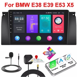 2+32GB Android 13 Coche Estéreo Carplay GPS Navegación Wifi Radio para BMW E38 E39 E53 X5 - Imagen 1 de 14