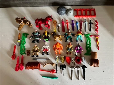 Vintage Imaginext Adventure Figure Huge Lot Knights Pirate Armor Weapons Vampire - Image 1 of 4