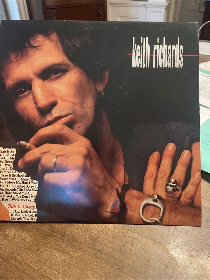 Keith Richards Talk Is Cheap Vinyl 1988 Virgin US Press 90973-4 NM Rock Music - Image 1 of 4