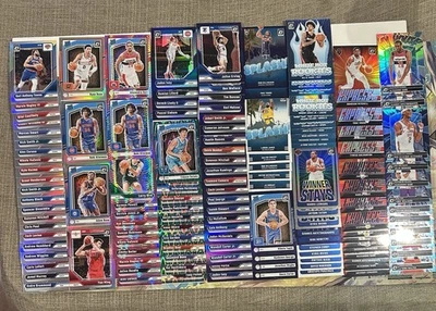 133 张卡套装 2024 - 25 NBA Donruss Optic 紫色、全息、绿色、粉红色冲击平行线 — 第 1/4 张图片