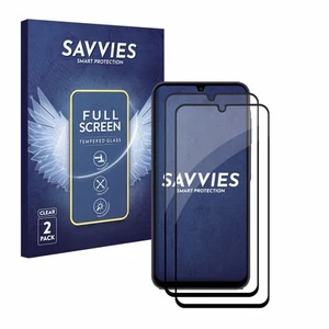 2x Full Screen für Samsung Galaxy A25 5G Schutzglas 9H schwarz - Zdjęcie 1 z 6