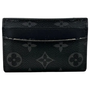 Portatarjetas doble Louis Vuitton Eclipse con monograma negro para hombre - Imagen 1 de 14