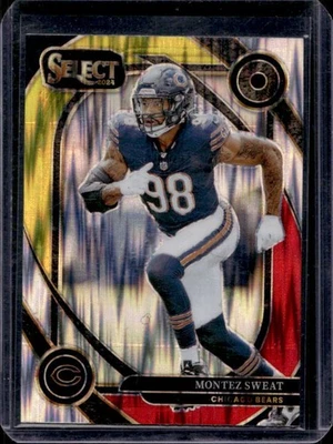 2024 Select Montez Sweat Club Red and Yellow Prizm Shock #284 Bears - Image 1 of 2