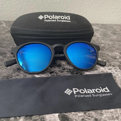 Gafas de sol polarizadas Polaroid PLD 6013/S unisex adultos redondas azules Foto 1 de 4