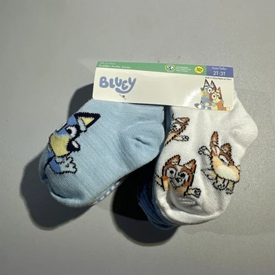 Paquete de 10 calcetines Bluey para niños pequeños 2T 3T personajes Foto 1 de 2
