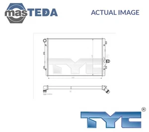 702-0024-R ENGINE COOLING RADIATOR TYC FOR VW GOLF VI,PASSAT B6,CADDY III - Picture 1 of 5