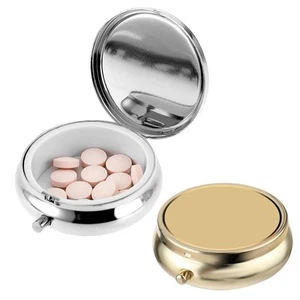 2Pcs Pill Box Small Pill Case for Purse or Pocket, Portable Cute Pill Contain... - Picture 1 of 8