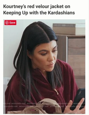 JUICY COUTURE SET (RARE)  worn on TV by Kourtney Kardashian (Magenta) - Image 1 of 4