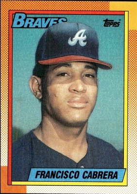 1990 Topps #254 Francisco Cabrera [GOATCARDS] - Image 1 of 2