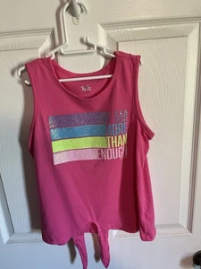 2 Justice Girls Size Large 12/14 Sleeveless Shirts - Picture 1 of 6