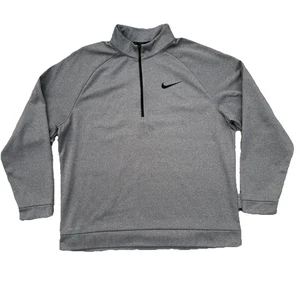 Nike Pullover Herren 2XL grau einfarbig 1/4 Zip Dri Fit Pulli Stickerei Swoosh XXL - Bild 1 von 15