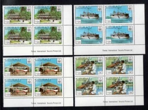 KIRIBATI 1980 MNH SG112-5 "London 80"International Stamp Exhibition Blocks of 4 - Picture 1 of 1
