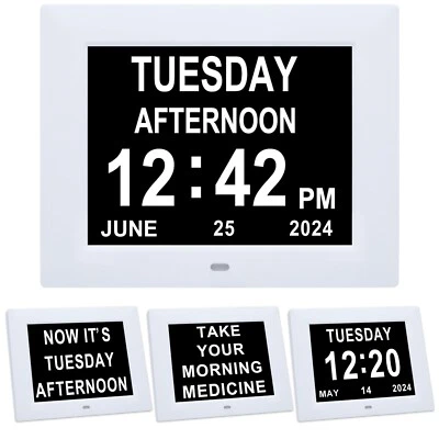 Jaihonda Dementia Clocks for Seniors,Large Display Digital Clock with Date an... - Image 1 of 4